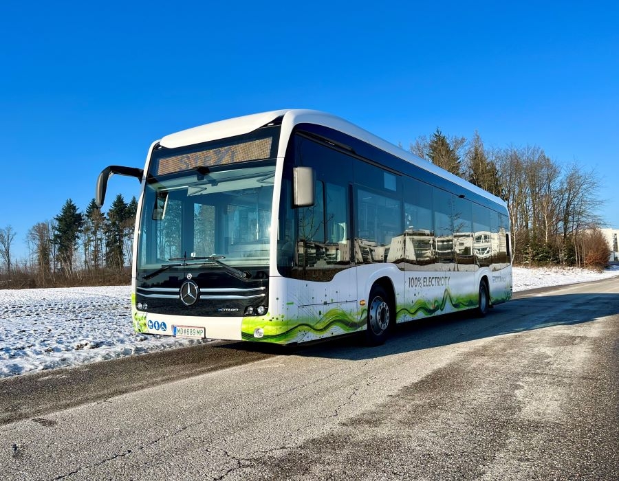 Elektrobus wird auf Linie 5 (Gleink - Stadtgut Steyr) getestet